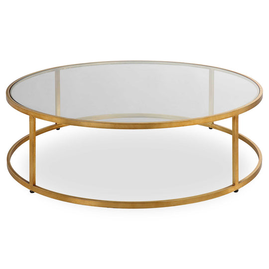 American Home Furniture Uttermost Radius Modern Circular Coffee Table