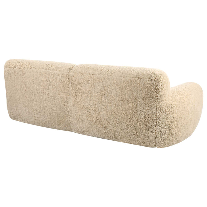 American Home Furniture Uttermost Abide Rounded Sheepskin Sofa