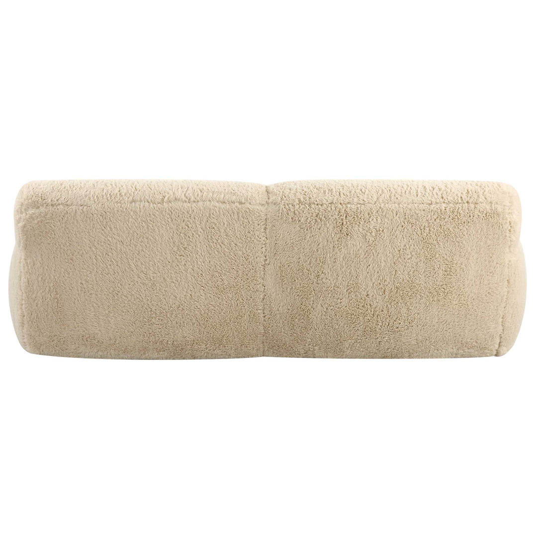 American Home Furniture Uttermost Abide Rounded Sheepskin Sofa