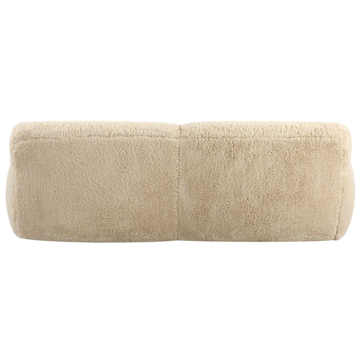 American Home Furniture Uttermost Abide Rounded Sheepskin Sofa