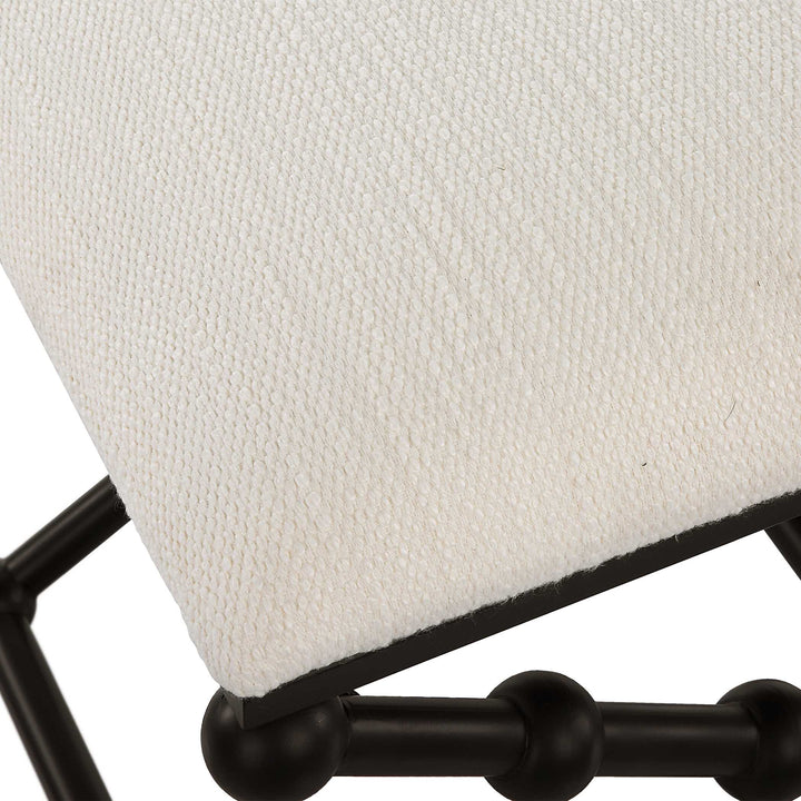 American Home Furniture Uttermost Iron Drops Small Bench
