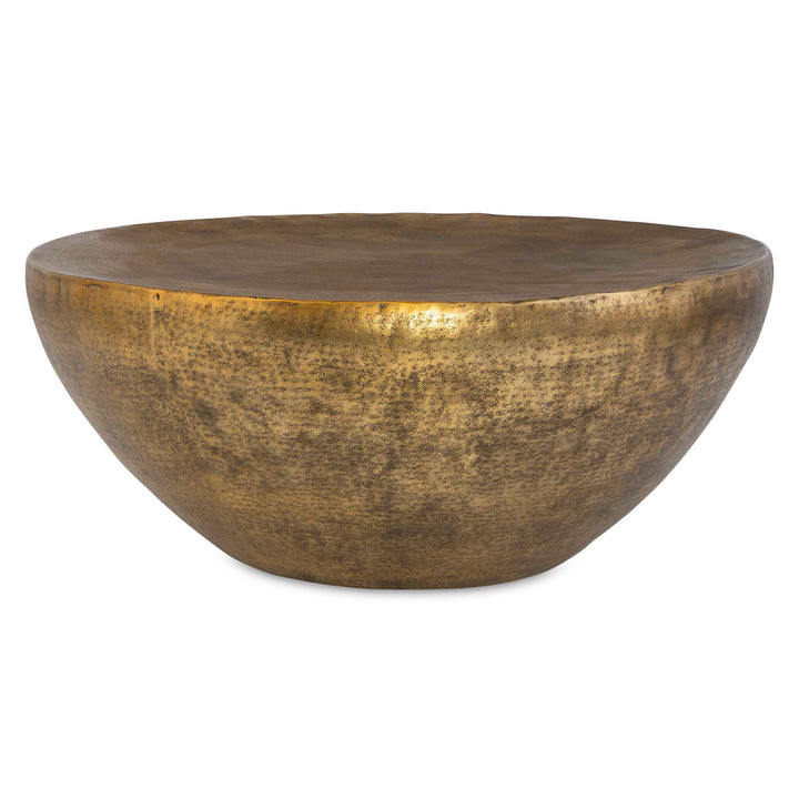American Home Furniture Uttermost Gilded Dome Gold Coffee Table