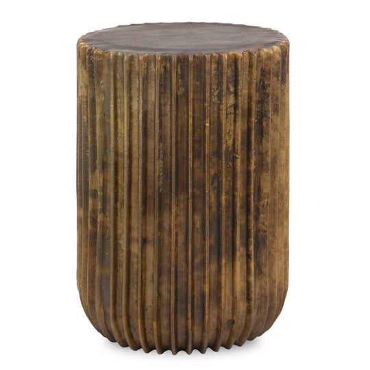 American Home Furniture Uttermost Peaks And Valleys Gold Accent Table