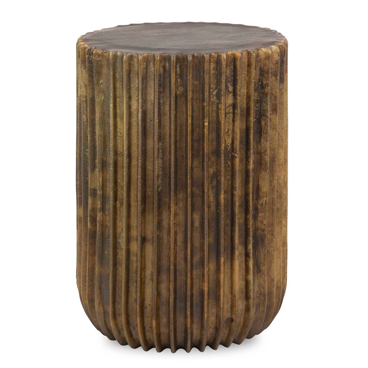 American Home Furniture Uttermost Peaks And Valleys Gold Accent Table