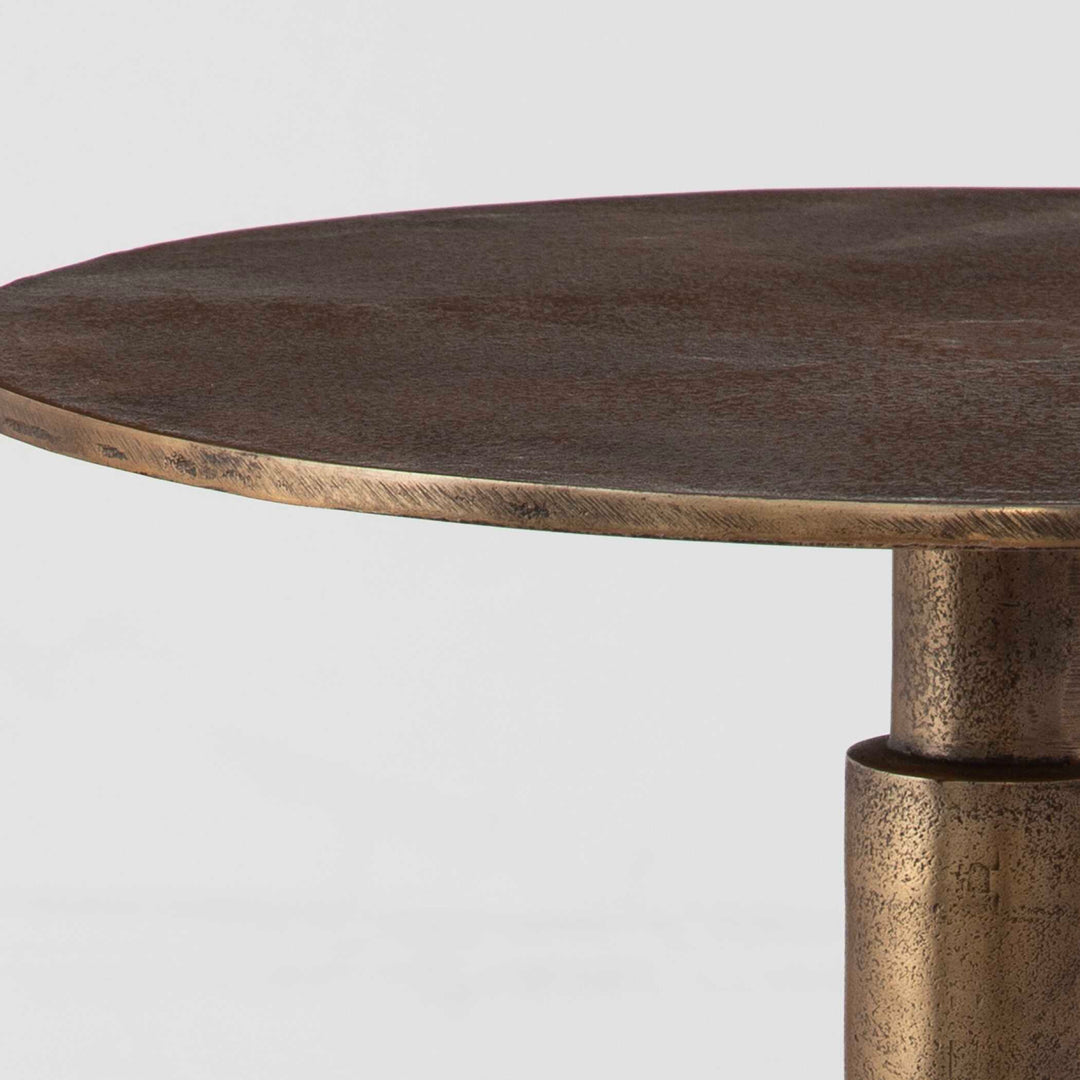 American Home Furniture Uttermost Descend Gold Accent Table