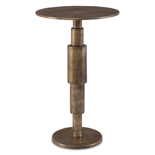 American Home Furniture Uttermost Descend Gold Accent Table