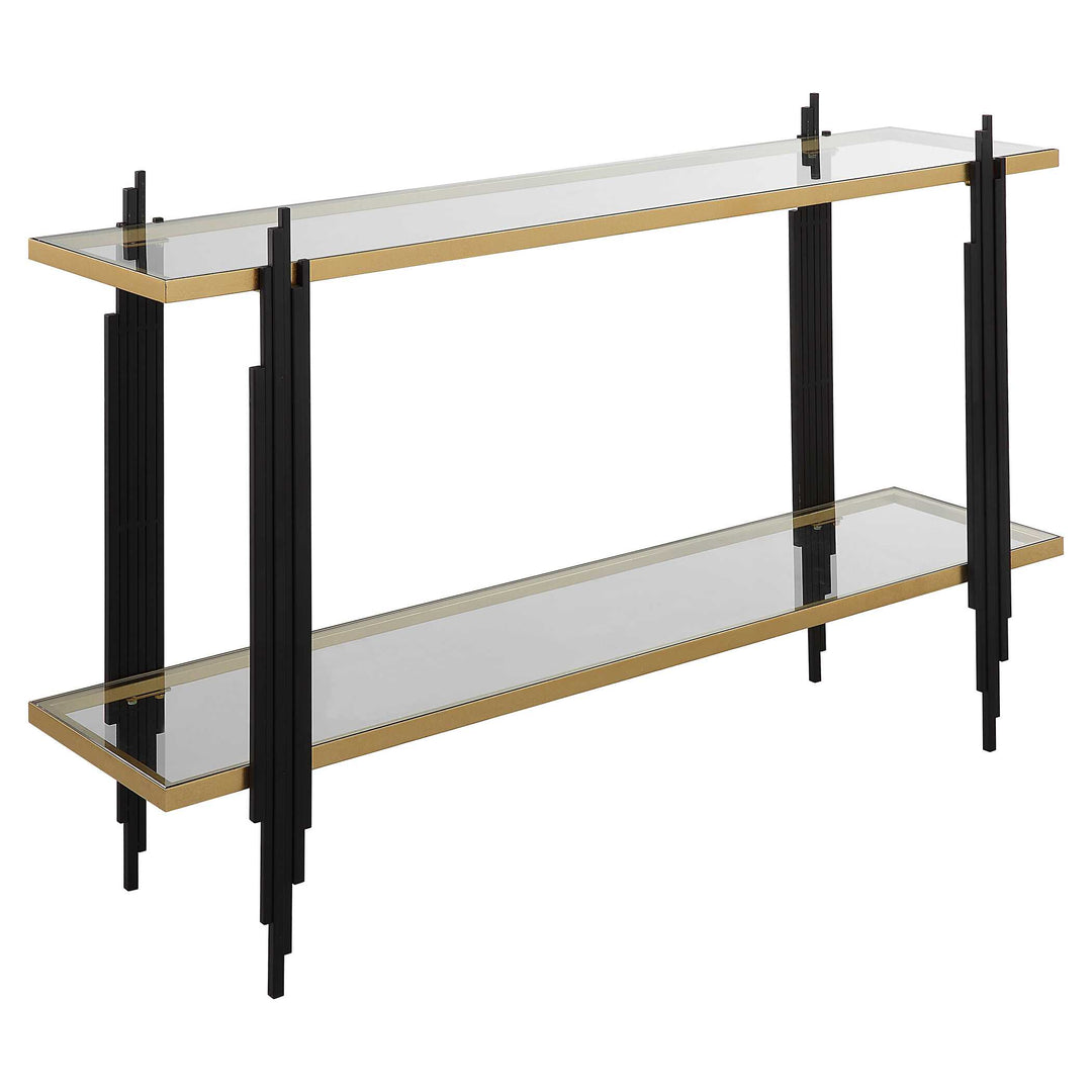 American Home Furniture Uttermost Empire Cityscape Console Table