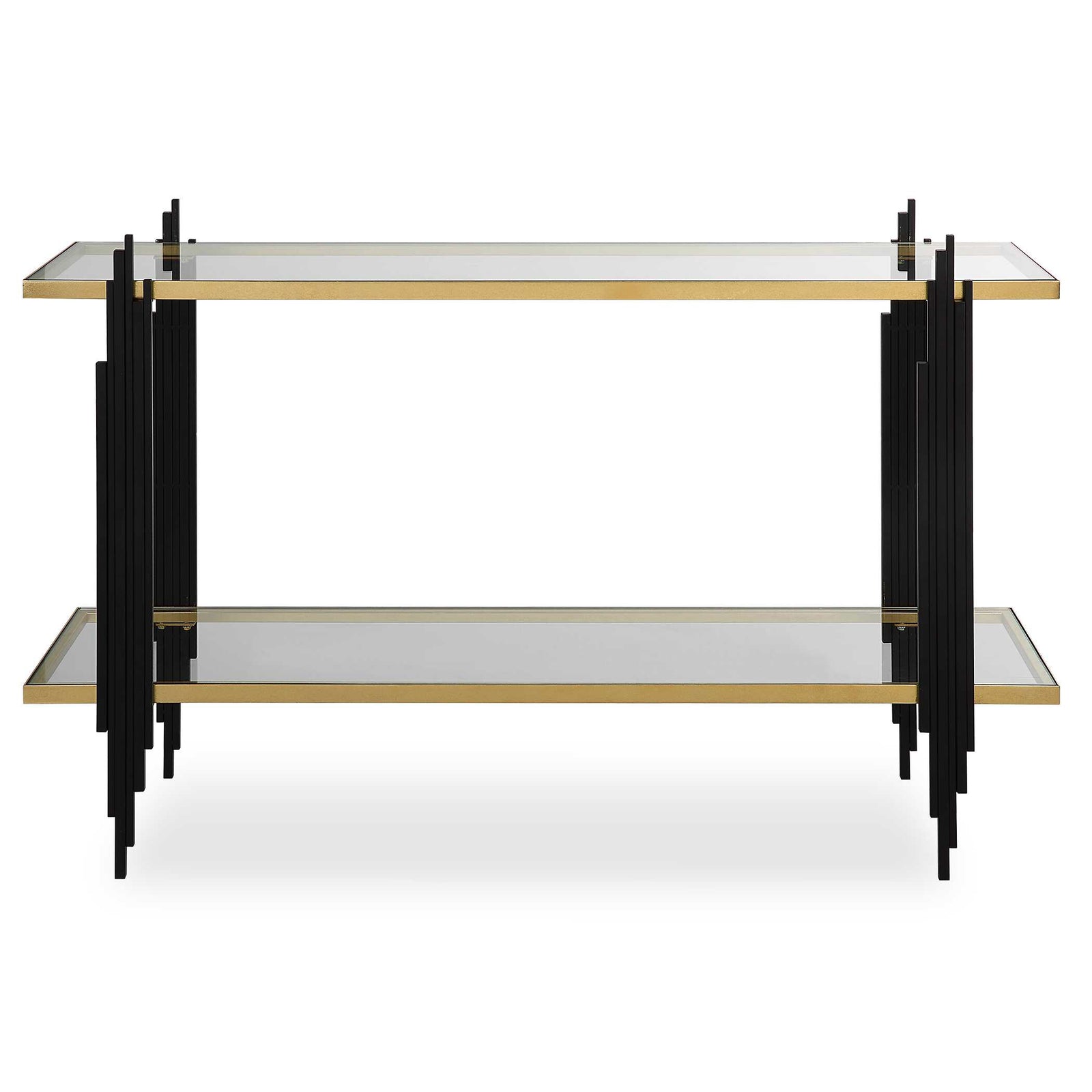 American Home Furniture Uttermost Empire Cityscape Console Table