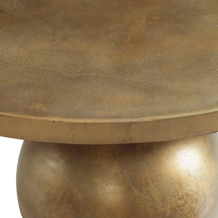 American Home Furniture Uttermost Triplet Antique Brass Coffee Table
