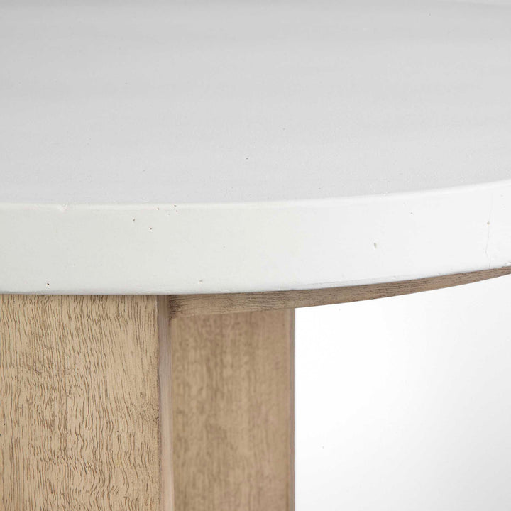 American Home Furniture Uttermost Tatli Stone Top Side Table