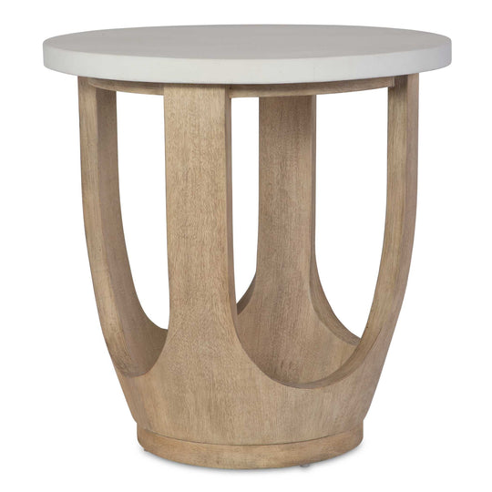 American Home Furniture Uttermost Tatli Stone Top Side Table
