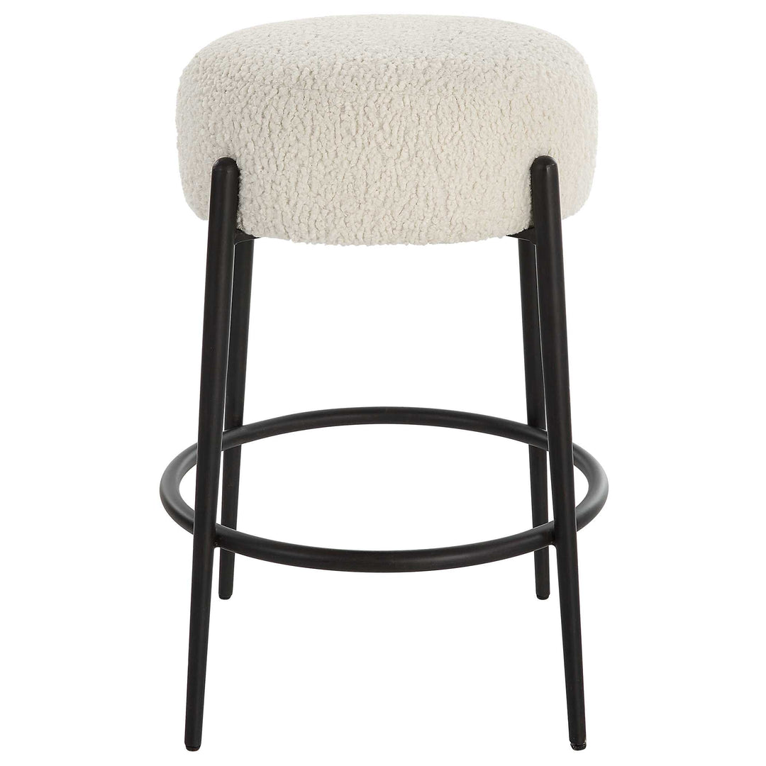 American Home Furniture Uttermost Arles Plush Counter Stool