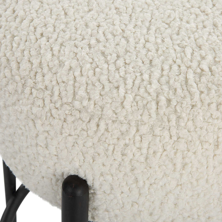American Home Furniture Uttermost Arles Plush Counter Stool