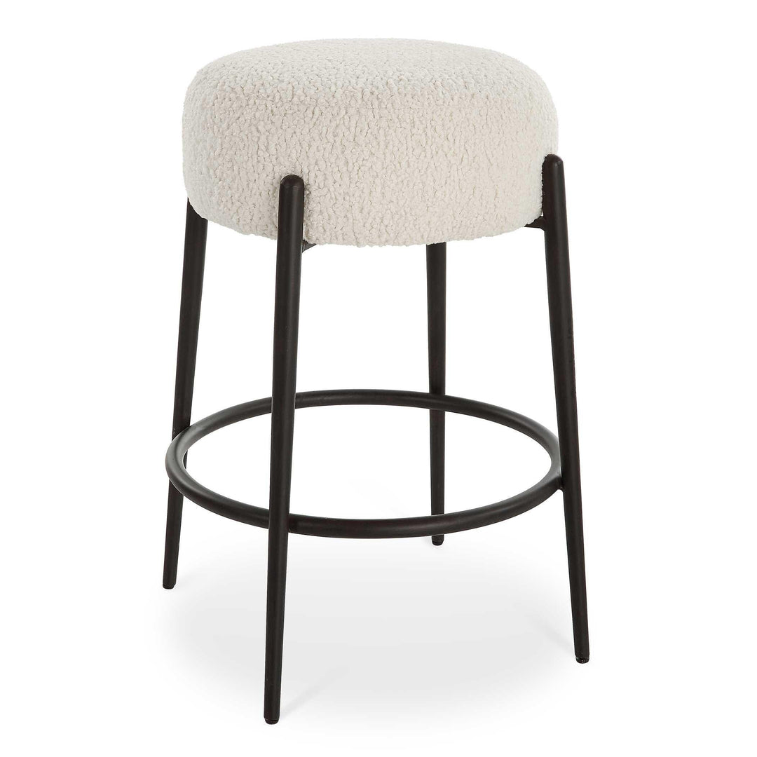 Arles Plush Counter Stool - AmericanHomeFurniture