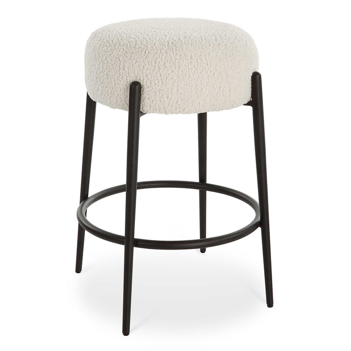 American Home Furniture Uttermost Arles Plush Counter Stool