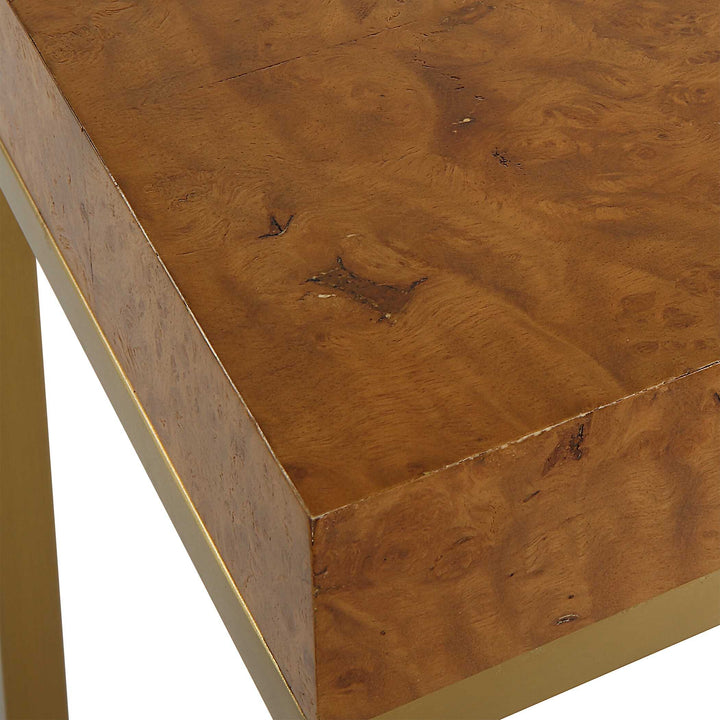 American Home Furniture Uttermost Burl-esque Wooden Nesting Tables Set of 2