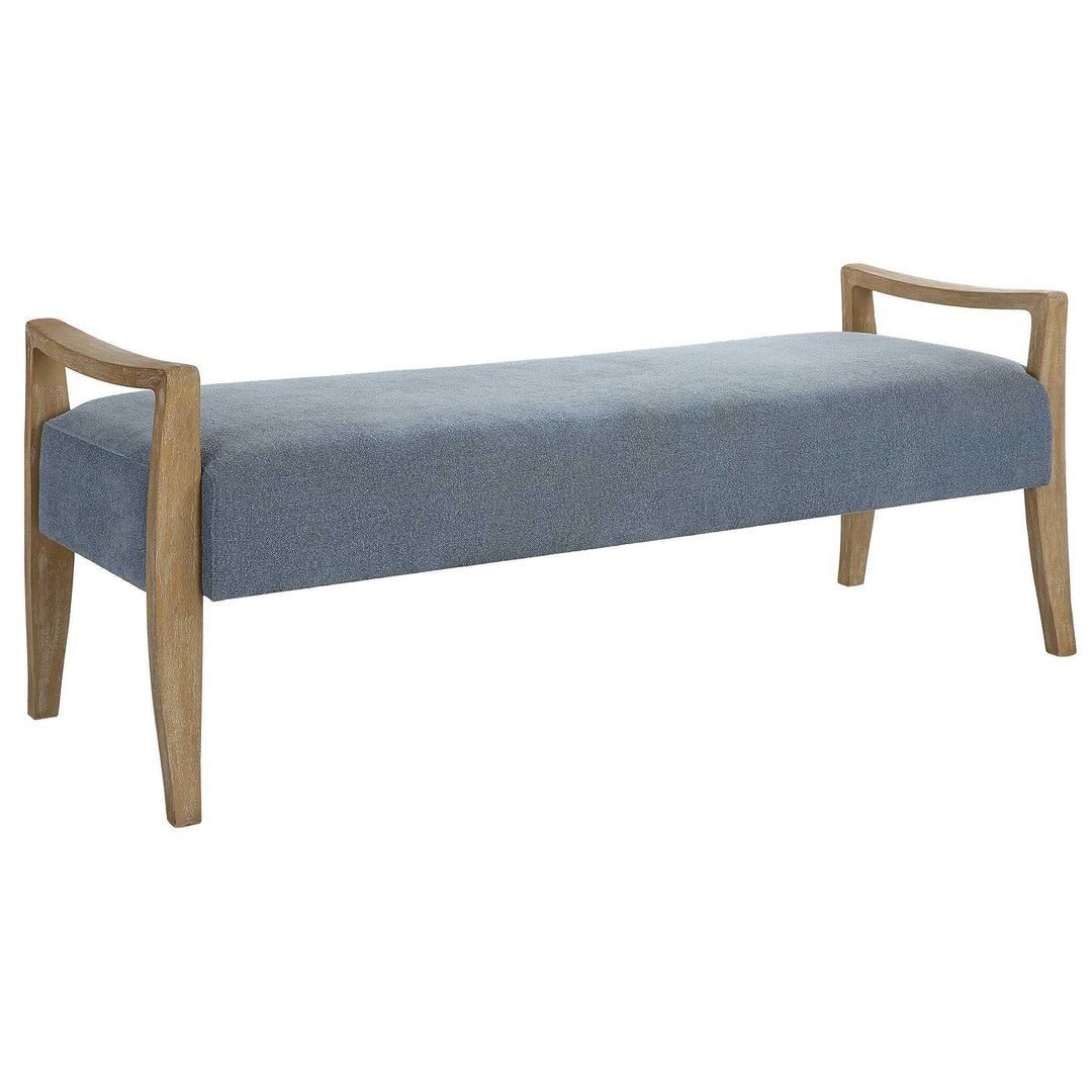 Daylight Sky Blue Bench - AmericanHomeFurniture