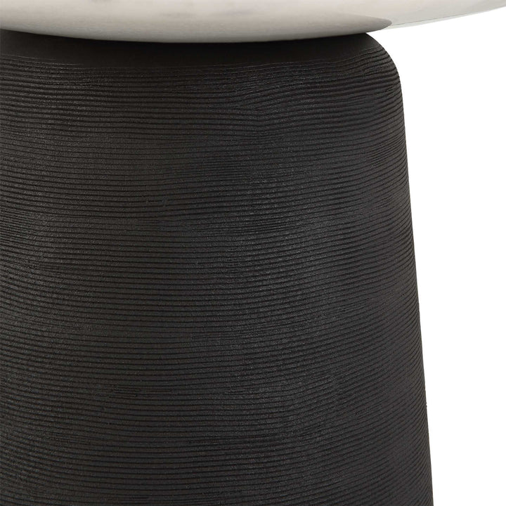 American Home Furniture Uttermost Total Eclipse Marble Accent Table