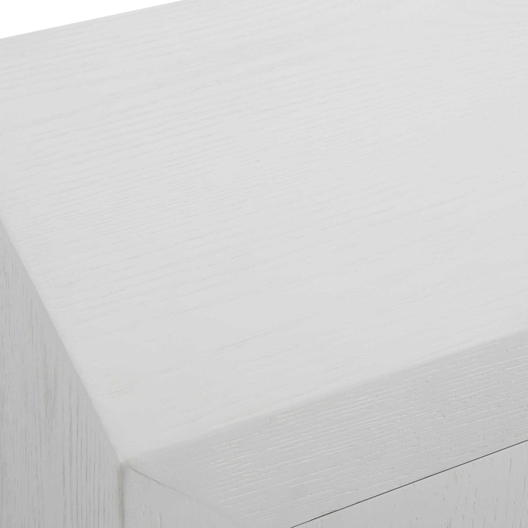 American Home Furniture Uttermost Front Range White 2 Door Cabinet