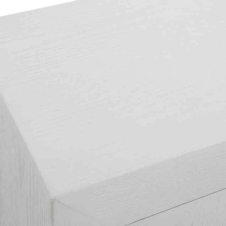 American Home Furniture Uttermost Front Range White 2 Door Cabinet