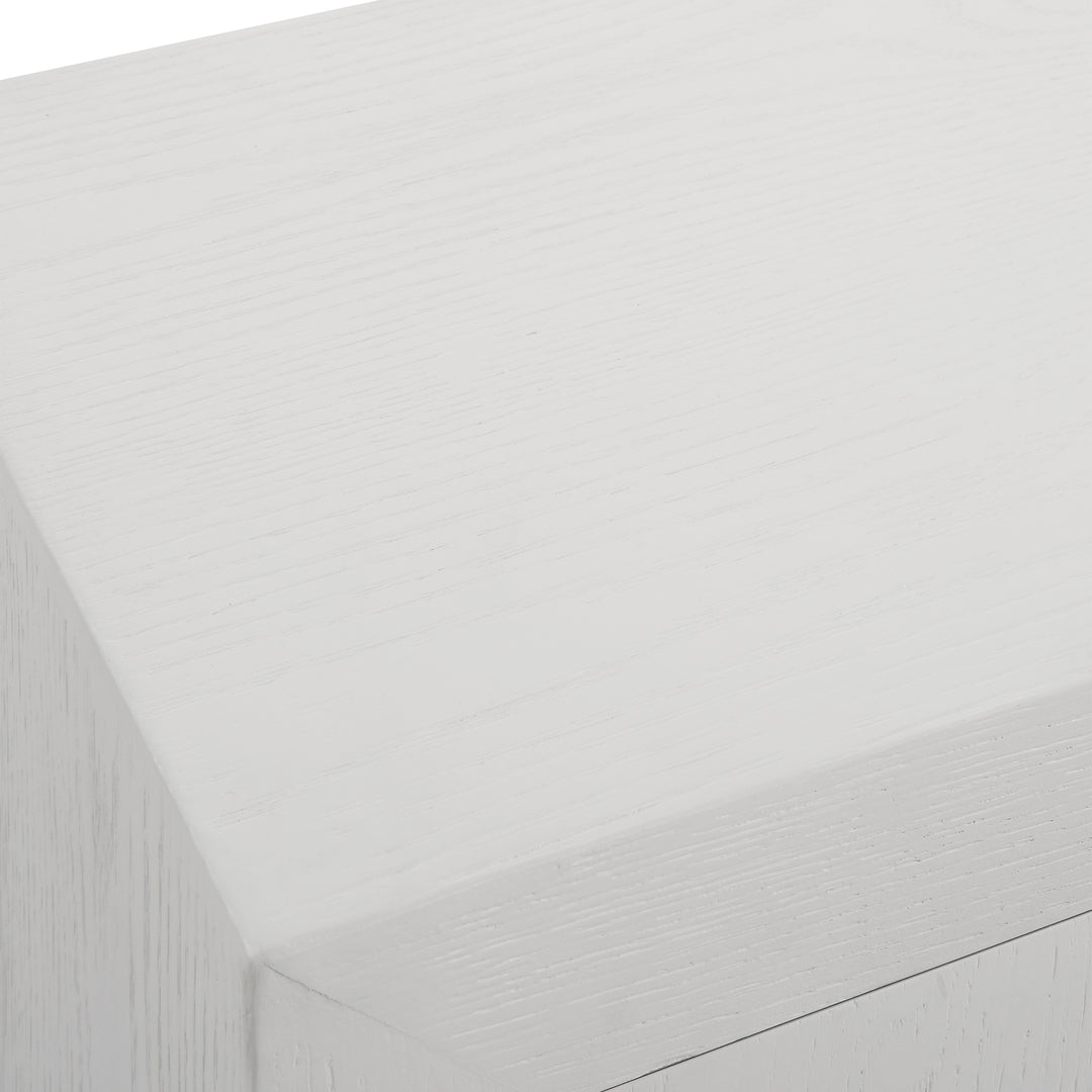 American Home Furniture Uttermost Front Range White 2 Door Cabinet
