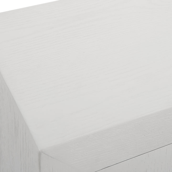 American Home Furniture Uttermost Front Range White 2 Door Cabinet