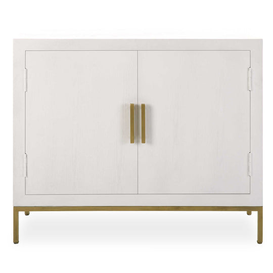 American Home Furniture Uttermost Front Range White 2 Door Cabinet