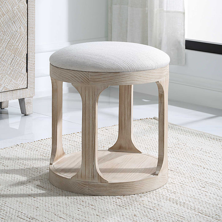 American Home Furniture Uttermost Dennen Oak Ottoman