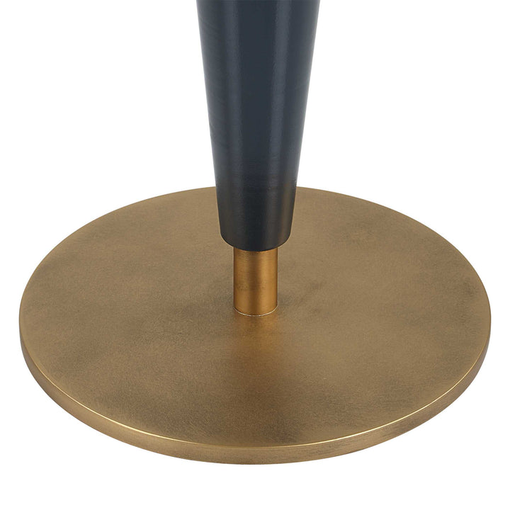 American Home Furniture Uttermost Luster Navy Blue Accent Table