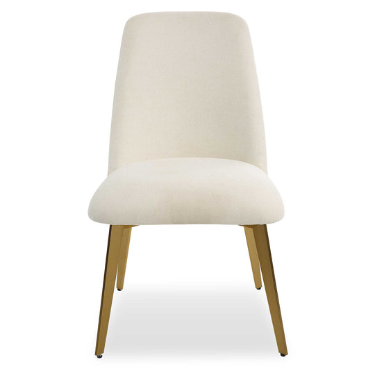 American Home Furniture Uttermost Vantage Off White Fabric Dining Chair Set of 2