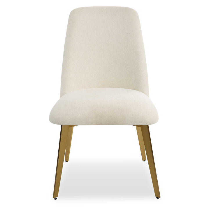 American Home Furniture Uttermost Vantage Off White Fabric Dining Chair Set of 2