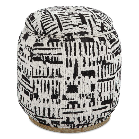 American Home Furniture Uttermost Dialogue Poof Ottoman