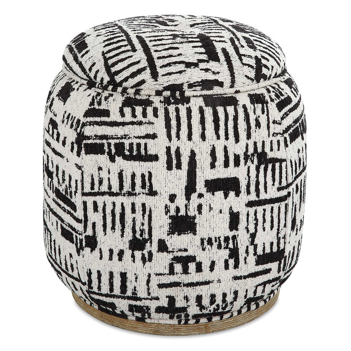 American Home Furniture Uttermost Dialogue Poof Ottoman