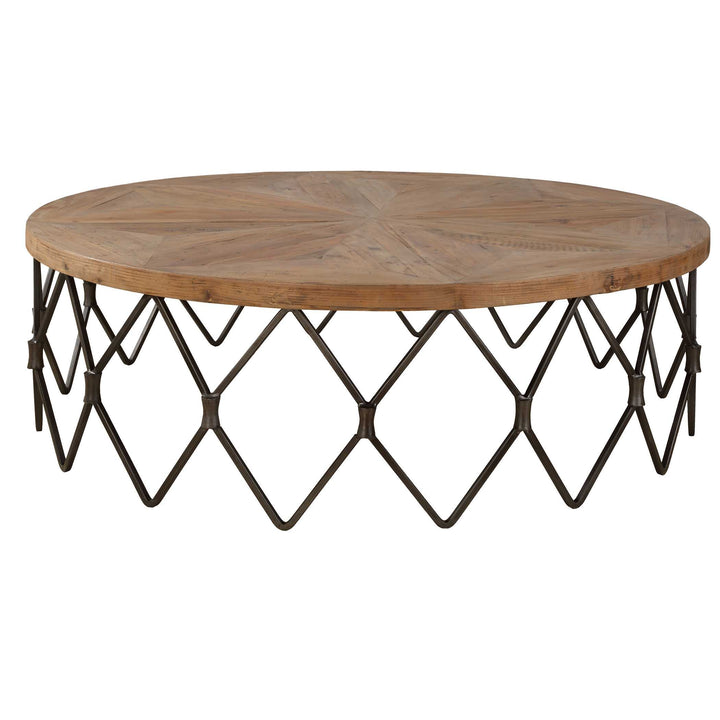 American Home Furniture Uttermost Chain Reaction Wooden Coffee Table