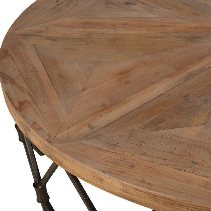 American Home Furniture Uttermost Chain Reaction Wooden Coffee Table