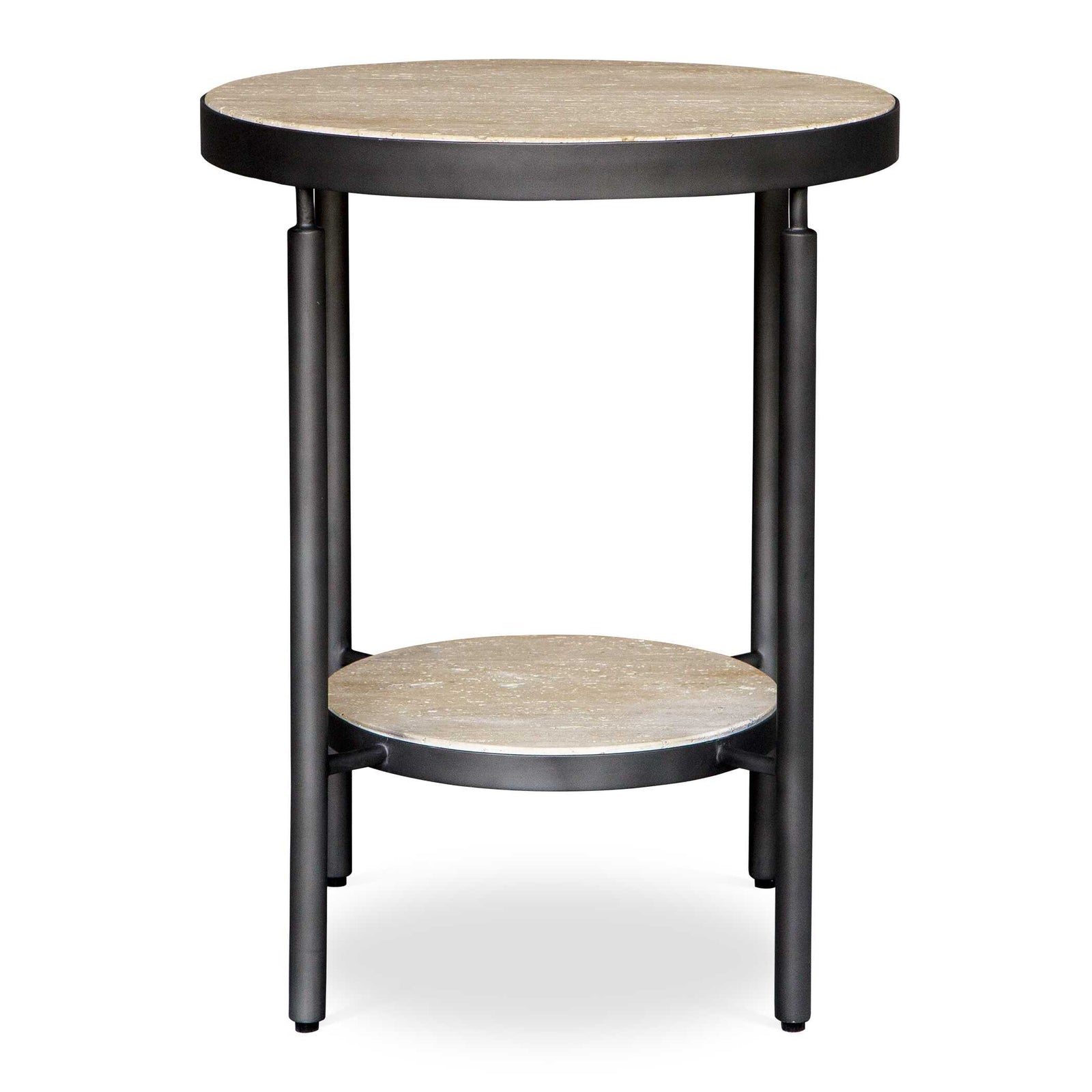 American Home Furniture Uttermost Dauntless Travertine Side Table