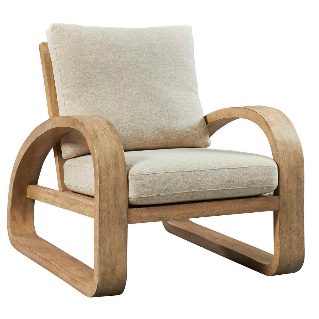 Barbora Wooden Accent Chair - AmericanHomeFurniture