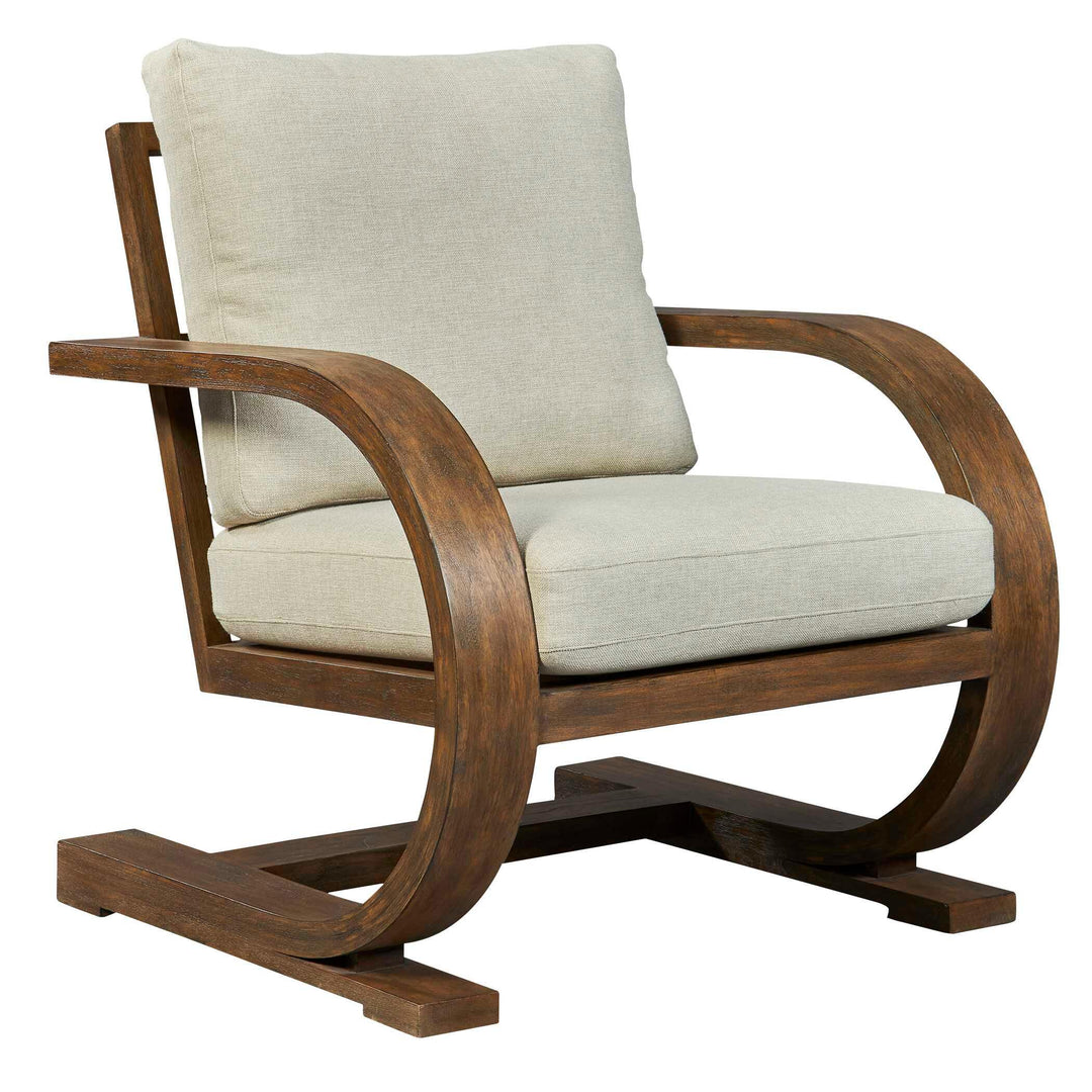 Bedrich Wooden Accent Chair - AmericanHomeFurniture
