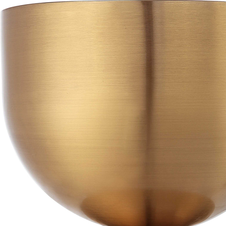 American Home Furniture Uttermost Golden Vessel Modern Accent Table