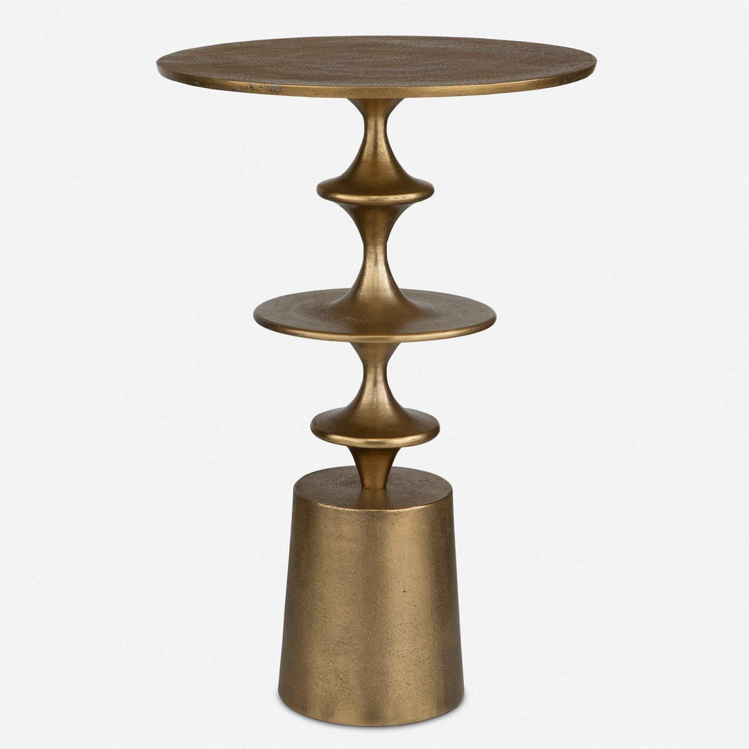 American Home Furniture Uttermost Flight Brass Accent Table