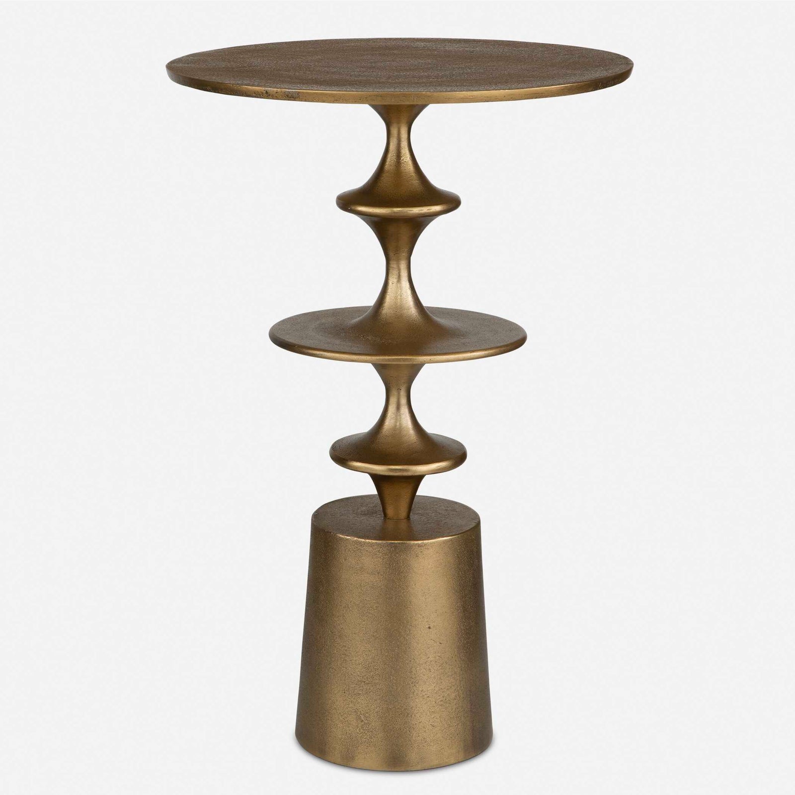 American Home Furniture Uttermost Flight Brass Accent Table
