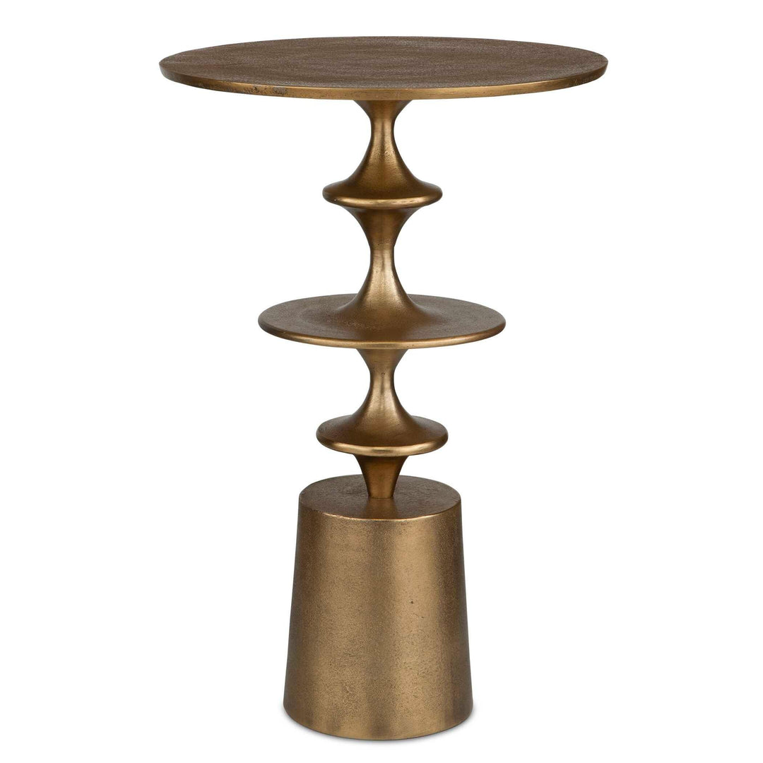 Flight Brass Accent Table - AmericanHomeFurniture