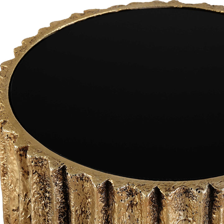American Home Furniture Uttermost Echo Brass Drink Table