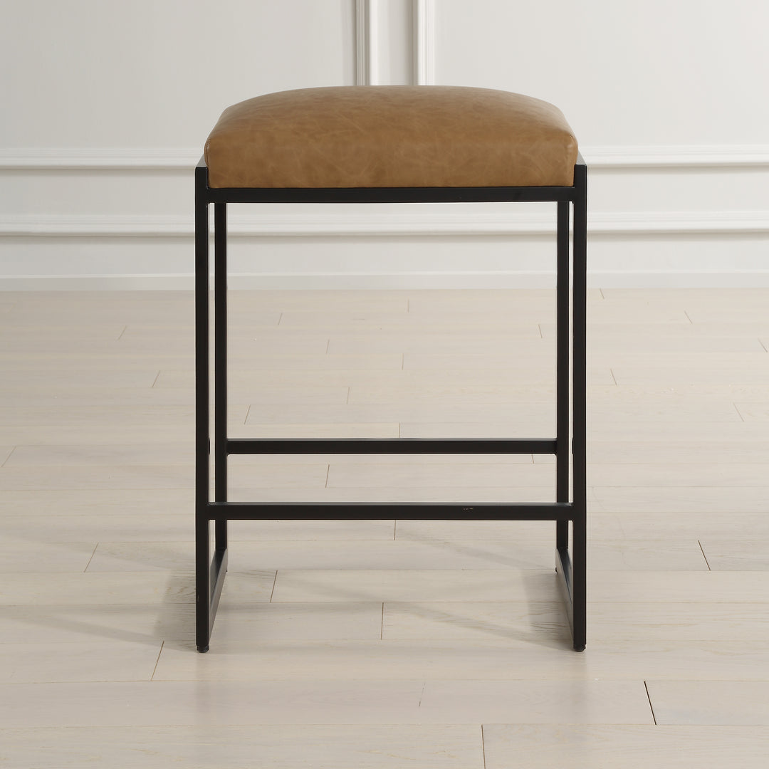 American Home Furniture | Uttermost - Atticus Black Counter Stool