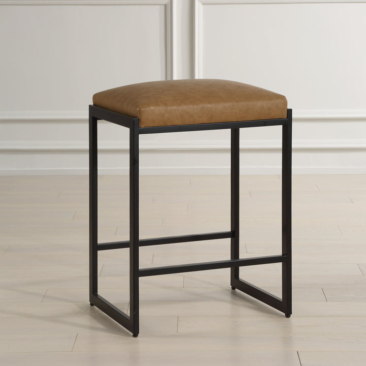 American Home Furniture | Uttermost - Atticus Black Counter Stool