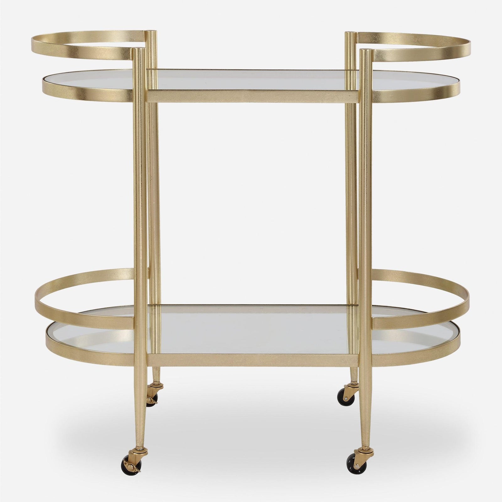 Uttermost Isabelle Gold Bar Cart BAR + BAR CARTS