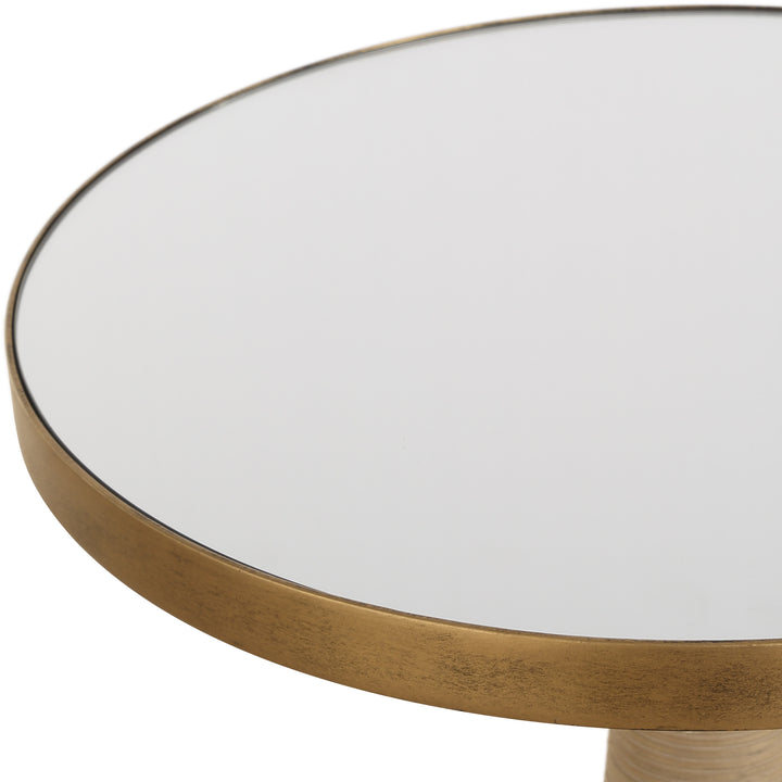 American Home Furniture | Uttermost - Terra Brass Accent Table