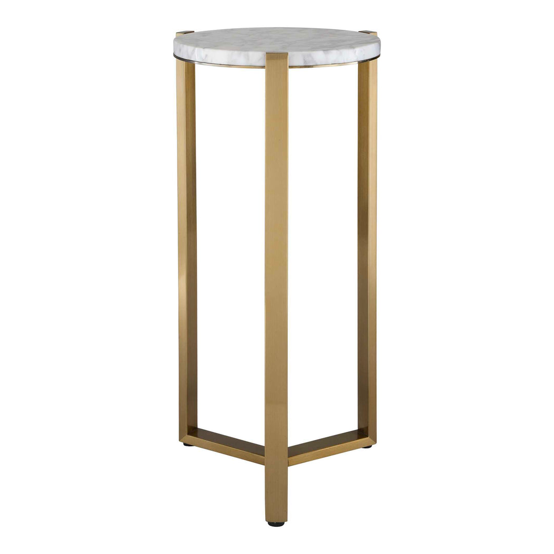 American Home Furniture Uttermost Pietra Carrara Marble Drink Table