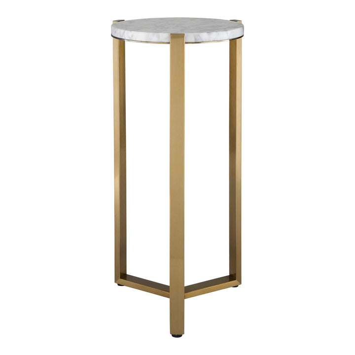 American Home Furniture Uttermost Pietra Carrara Marble Drink Table