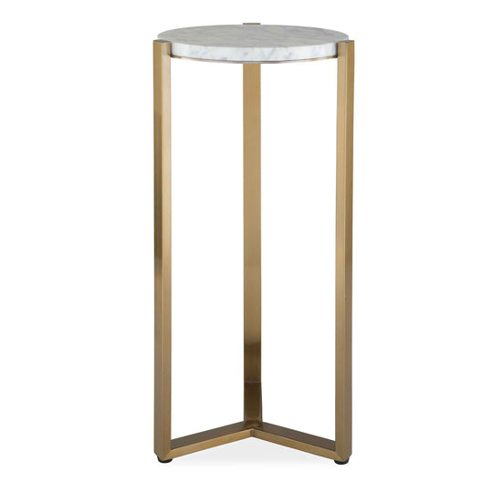 American Home Furniture Uttermost Pietra Carrara Marble Drink Table